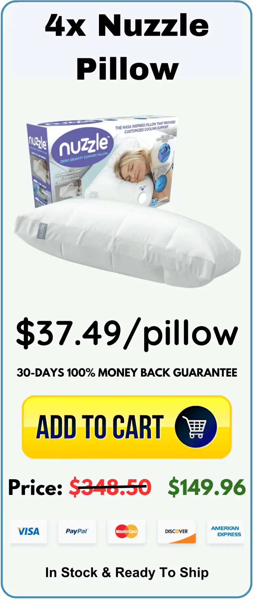 Nuzzle Pillow package price